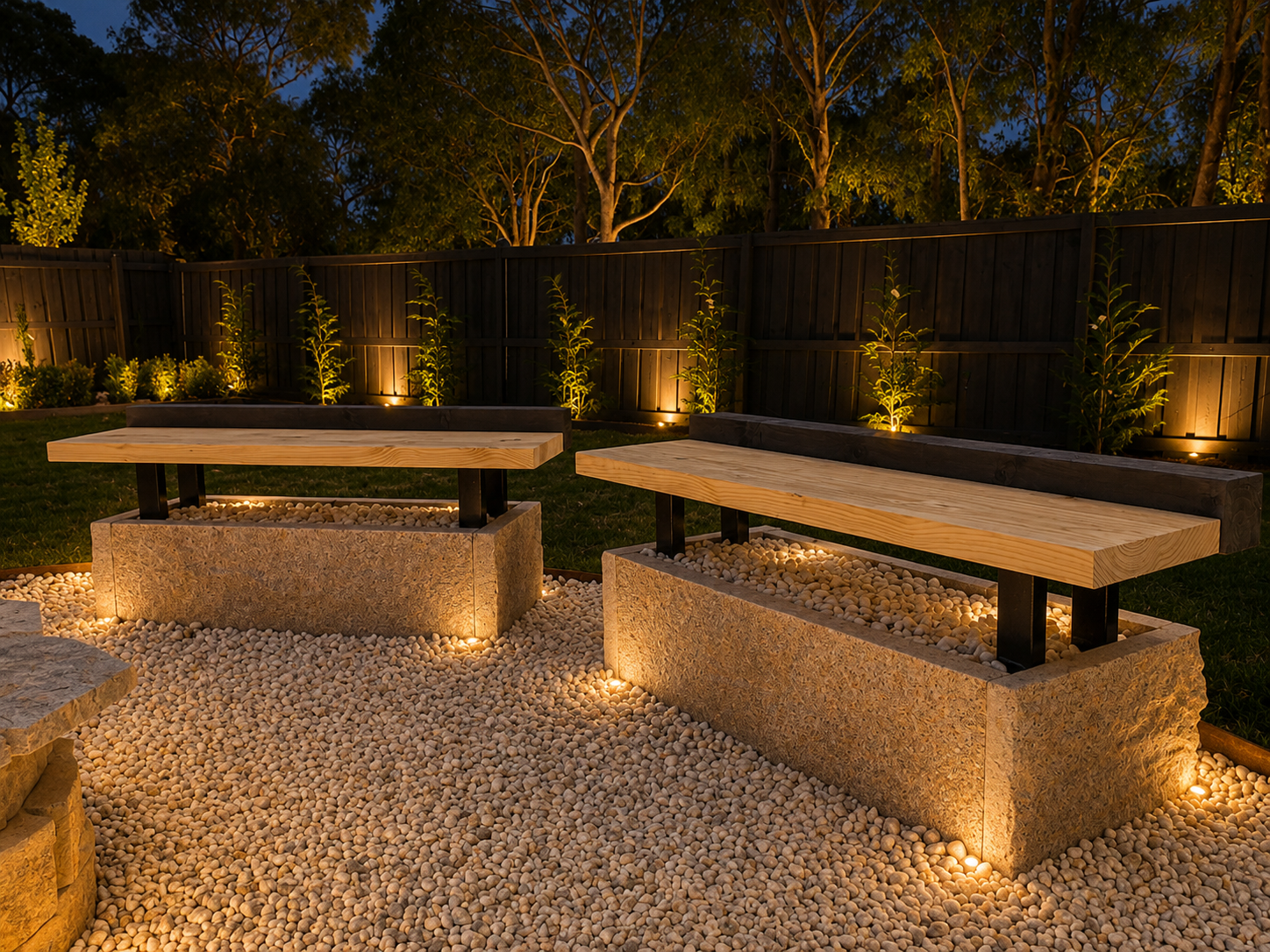 Timber Bench Garden Lounge