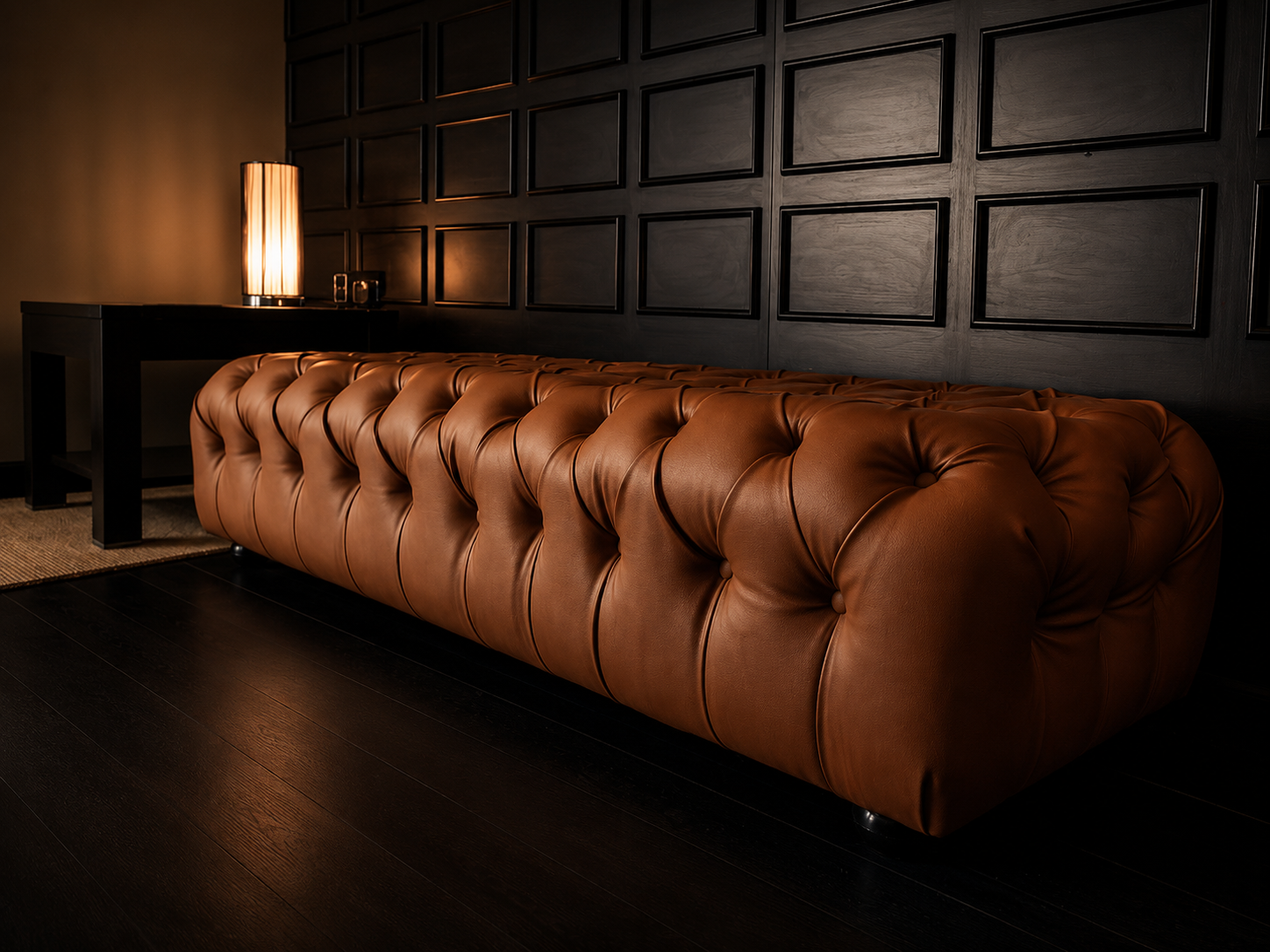 Bespoke Leather Bench