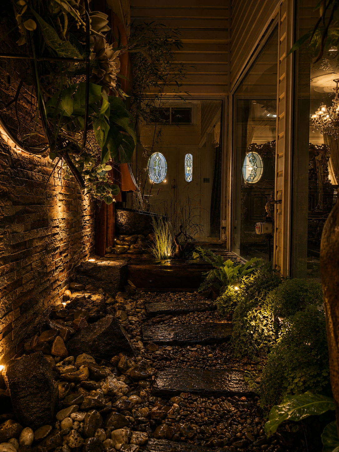 Pebble Stream Side Path